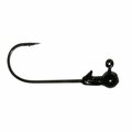 Big Bite Baits 0.06 oz Ball Jig Head, Black, 10PK BBJ116-03